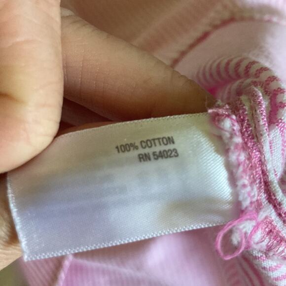 Old Navy Pink & White Striped Buttondown Blouse, Size XS - Picture 8 of 8